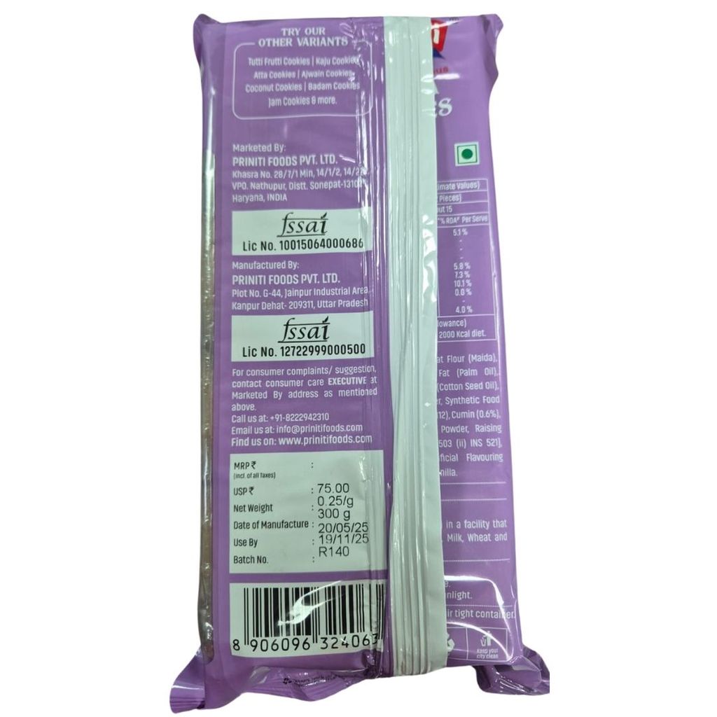Priniti Jeera Cookies - Rich & Delicious Cumin Flavored Biscuits