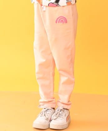 PEACH RAINBOW SUMMER JOGGER - PEACH-0-6 MONTHS / 1N / PEACH