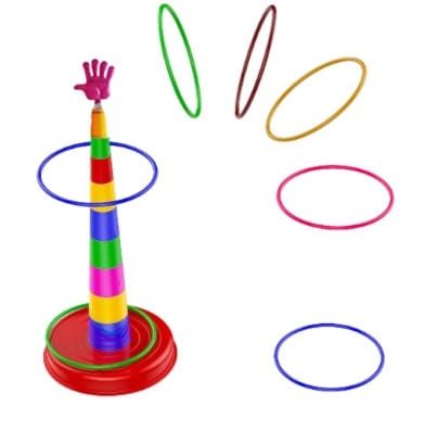 Colorful Ring Toss Game for Kids - Indoor/Outdoor Fun!