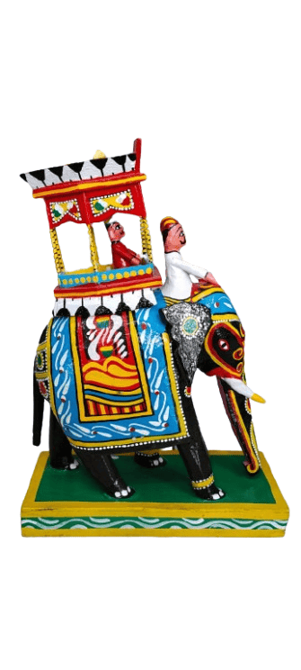 Kondapalli wood elephant  blue colour toy