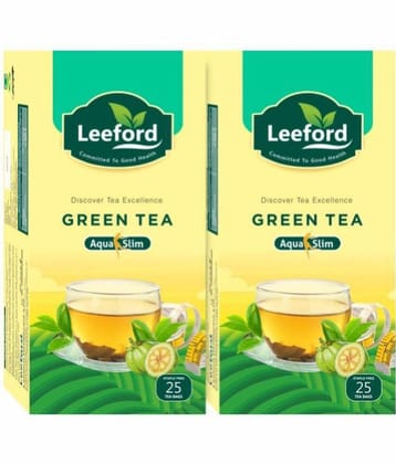 Leeford Green Tea Aqua Slim 25 Tea Bags, pack of 2