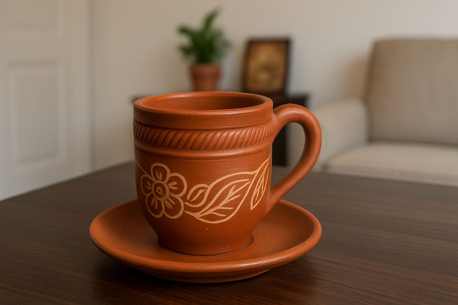 Terracotta Cup - Handcrafted Clay Cup