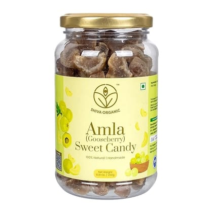 Shiva Organic Dried Amla Sweet Candy - 250 g | Sweetened Naturally