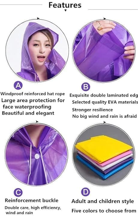 EVA Waterproof Unisex Raincoat