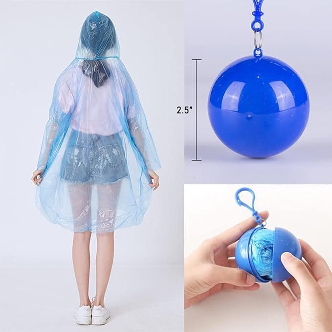 Portable Disposable Emergency Ball Raincoats