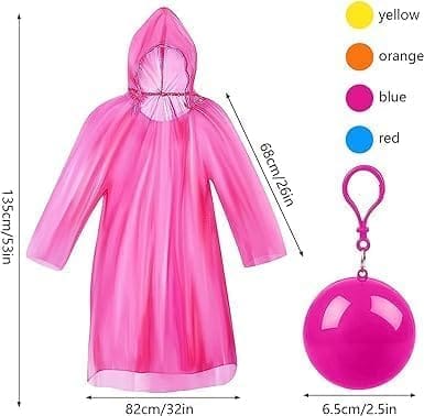 Portable Disposable Emergency Ball Raincoats