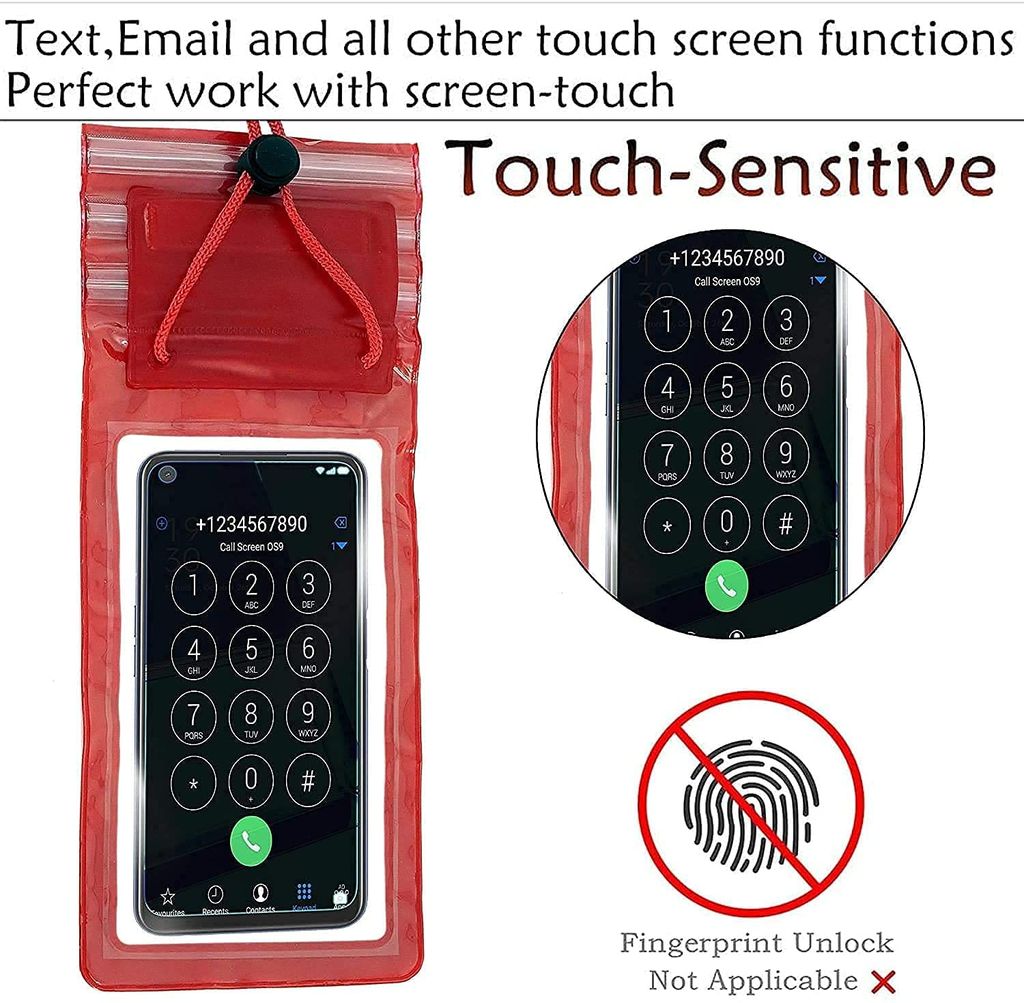 3 Layers Waterproof Sealed Mobile Pouch Cover