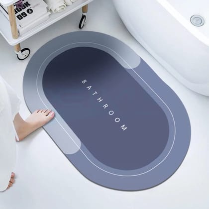 Super Absorbent Non-Slip Floor Mat Bathroom Rug Soft Carpet Door Mats (40x60cm)