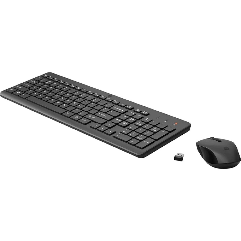 HP 330 Wireless Black Keyboard and Mouse Set with Numeric Keypad, 2.4GHz Wireless combo (unboxed)