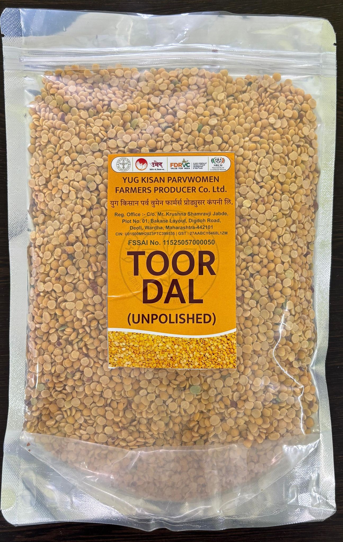 Yug Kisan Parv Women Farmers -  Toor Dal (Unpolished)