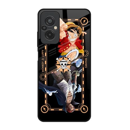 Shanks & Luffy Glass Case for Redmi 11 Prime