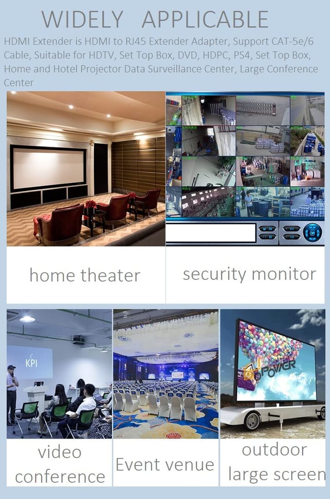 Smart Pro HDMI to RJ45 Adapter  30Mts, Extender Over Ethernet Cable, TX & RX Converter