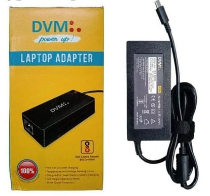 DVM Laptop Adapter Type C Tip  - Fast & Safe Charging