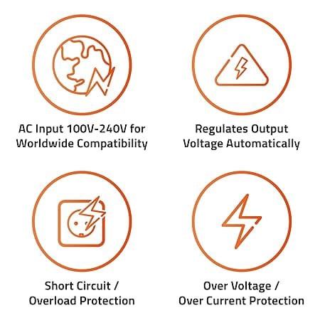 DVM Laptop Adapter Type C Tip  - Fast & Safe Charging