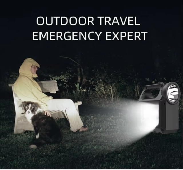 Solar Powered LED Emergency Light Kit with Flashlight