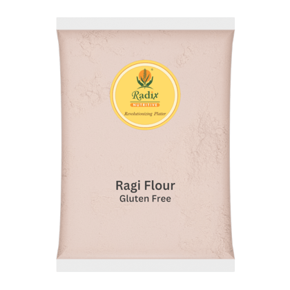 Radix Nutritive® Unpolished Ragi flour. Natural Product. Gluten-free