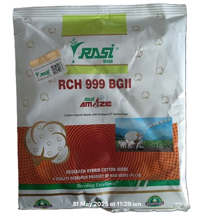 RCH 999 BGII Cotton Hybrid Seeds - RASI SEEDS - Pest Resistant