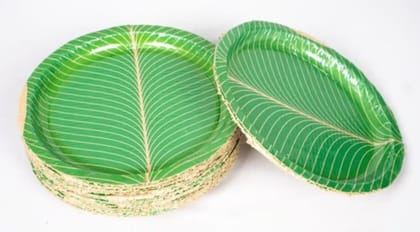 Eco-Friendly Leaf-Shaped Disposable Plates