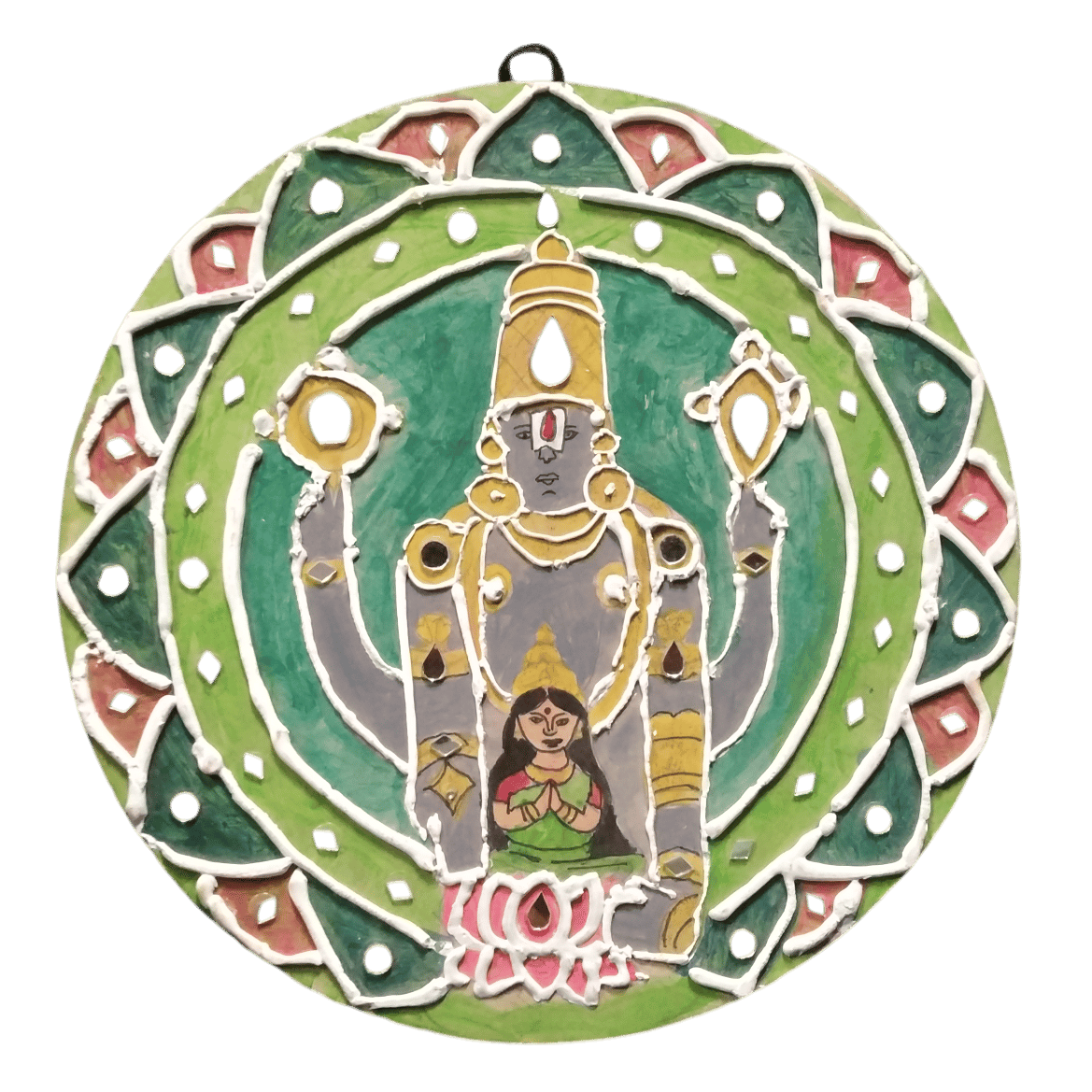 Hindu Deity Wall Hanging - Intricate Art, Spiritual Decor