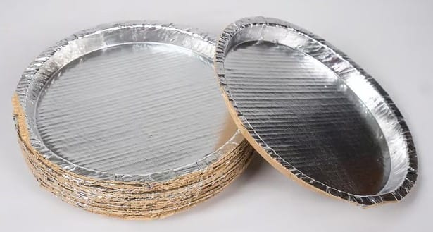 Silver Disposable Paper Plates - Elegant & Eco-Friendly