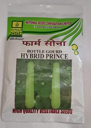 NSC BOTTLE GOURD F1 HYBRID PRINCE 50 gm packet