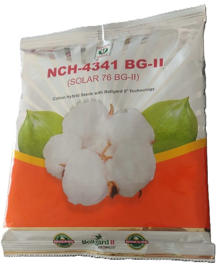 Cotton seeds hybrid,100% germination ( NCH-4341 BG||)