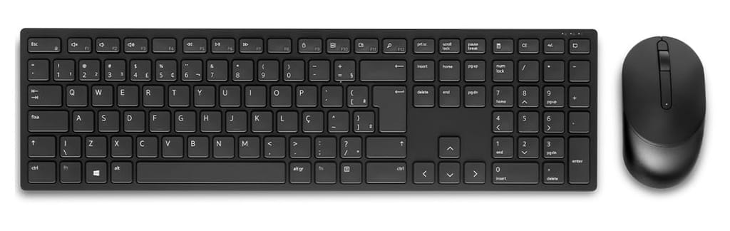 Dell KM5221W Wireless Keyboard & Mouse bundle / combo - RF 2.4GHz Wireless Keyboard with 12 Programmable Keys and 3 Button Optical Mouse, Spill-Resistant Keys (3yr Brand Warranty) ( unboxed)