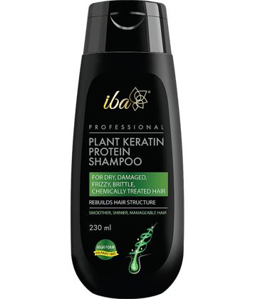 Iba Professional Plant Keratin Protein Shampoo, 230ml , For Dry Frizzy Damaged Hair, (Pack of 1)