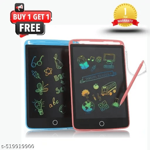 Educational LCD writing tablet graphics drawing writing tablet for kids Buy 1 Get 1 ( pack of 2 )