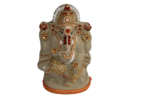 Handcrafted Ganesha Idol - Symbol of Wisdom & Prosperity & maharastra clay ganesha statue