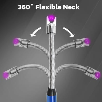 USB Rechargeable Electric Lighter - Windproof Arc & Flexible Neck