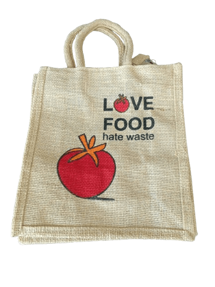 Eco-Friendly Jute Bag - Love Food, Hate Waste