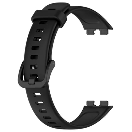 Valente Soft Silicone Sport Strap Compatible with Huawei Band 8 / Band 9 – Comfortable & Adjustable Replacement Wristband-Black