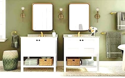 Brass Wall Light Lamp Sconce Bathroom Vanity Lamp Wall Lamp with 1 Holder (Antique)(Corded-electric)