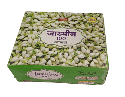 Priya Jasmine Incense Sticks 100 - Export Quality - Made in India