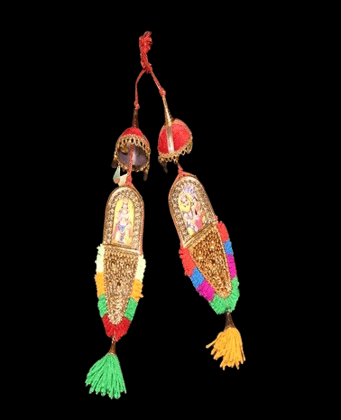 Handcrafted Indian Door Toran with Deity Imagery