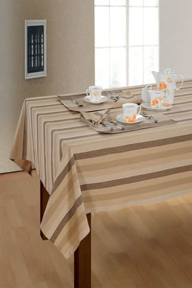 Ivory Ivan Table Cover-60 x 90 in / Offwhite / Ivory / Offwhite