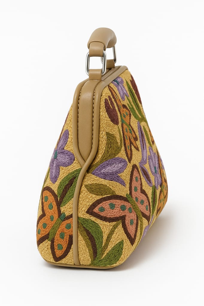 Kashmiri Handmade Aari Work Handbag