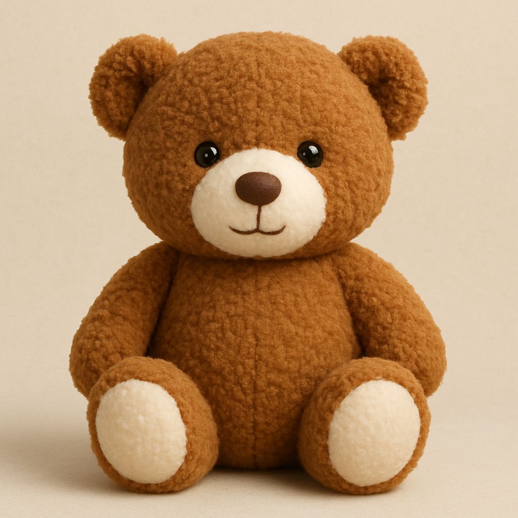 Browm & White teddy bear