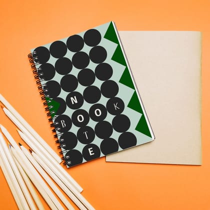 Prsthaa Hardbound Spiral Notebooka | A5 | 160 Undated Ruled Pages | 90 gsm Acid Free Paper | Open Flat and Write Comfortably