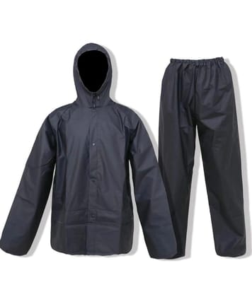 Navy Blue Waterproof Rain Suit - Complete Weather Protection Navy Blue Waterproof Rain Suit - Complete Weather Protection