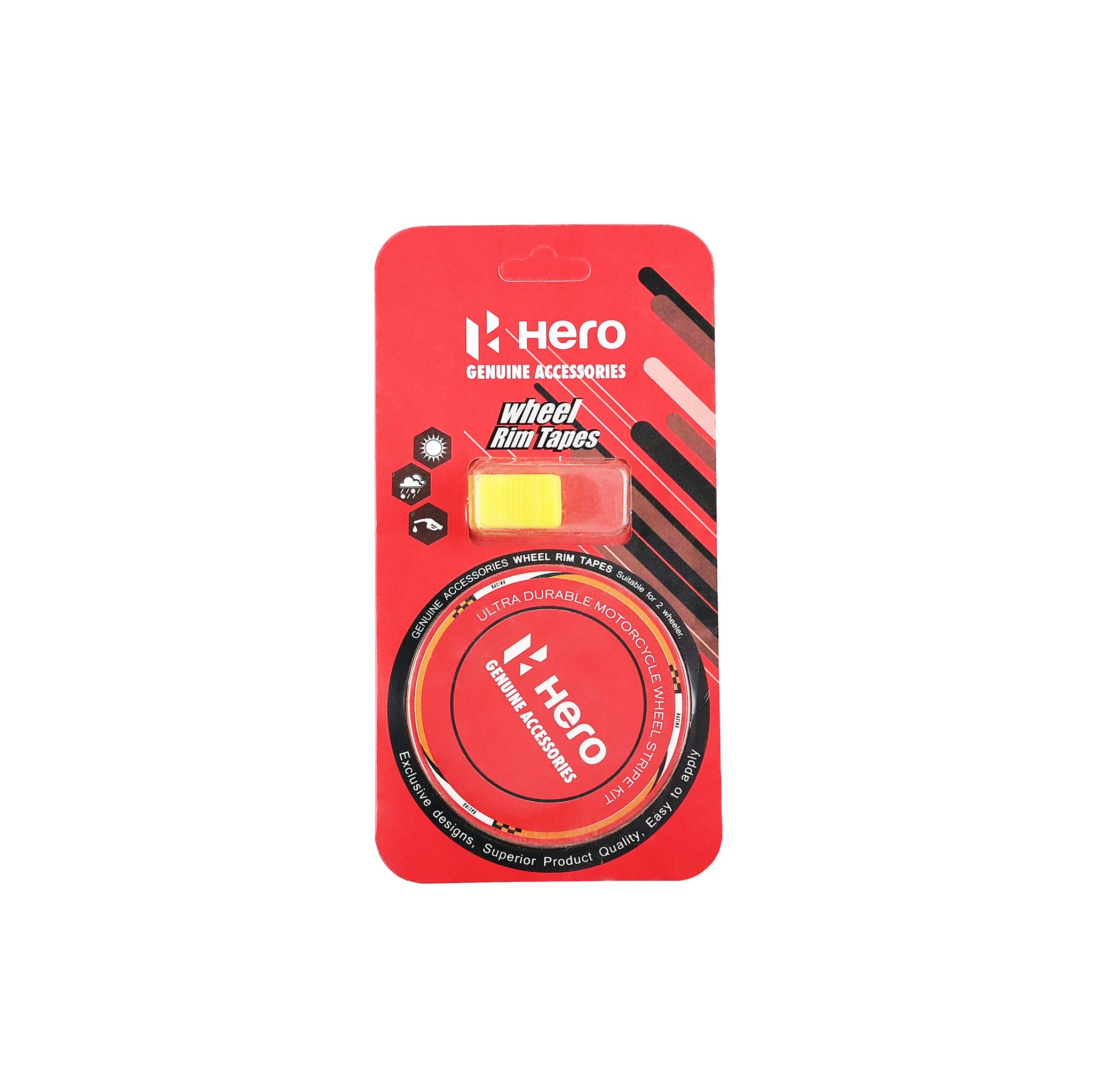 Rim Tape in Firefly Golden with Exclusive Design and Weatherproof Durability for HF and Splendor+