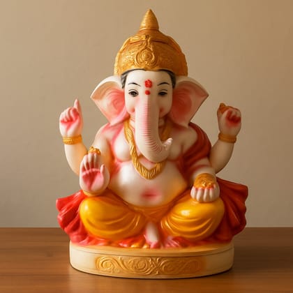 Exquisite Lord Ganesha Idol - made up of Fiber