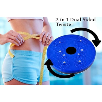 Qawvler Tummy Twister Exercise Magnetic Disc 5 In 1 Rotating Balance Board for Fitness and Weight Loss (Pack of 1)