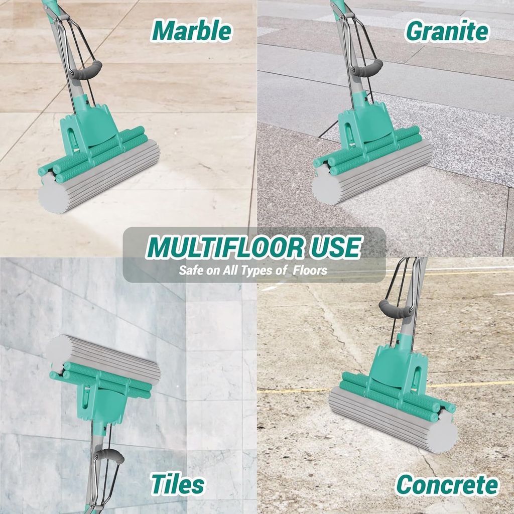 Spotzero by Milton Super Absorber PVA Sponge Cleaning Mop