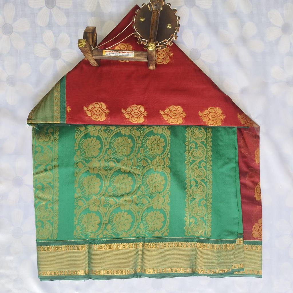 Bridal Kubera Silk Cotton Saree with Blouse