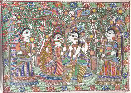 Madhubani Painting: Traditional Indian Art of Love & Nature