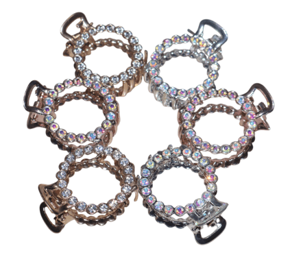 Sparkling Crystal Hair Claw Clips - Elegant & Dazzling Hair Accessories