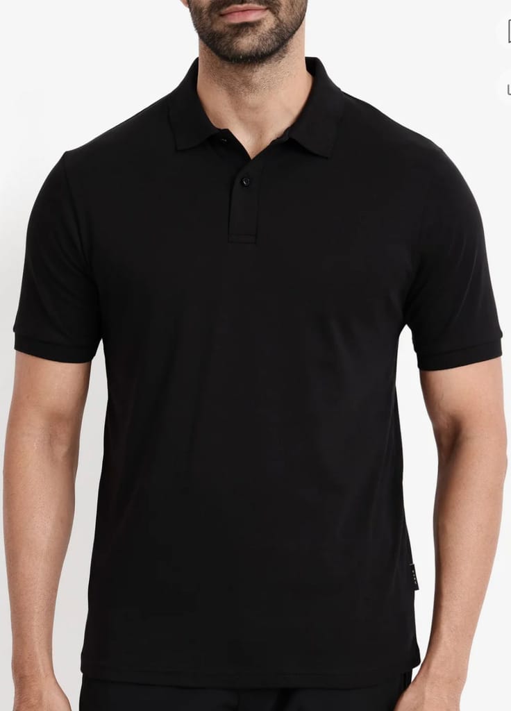 Latest Men Classic Black Polo T-Shirt for Men 2025 at ShopCircuit | ONDC