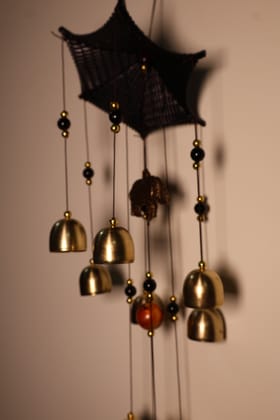 Artistic Wind Chime with Bell Accents & Decorative Elements